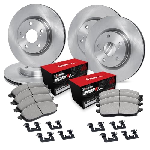 R1 Concepts Front and Rear Brake Kit Fits 1998 Acura RL; 1995-1998 Honda Odysse…