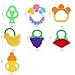 Baby Teething Toys,Gel Teether Keys, Fruit Baby teether for 3-12 Months Infant,Teether Holder, Best for Sore Gums Pain Relief, BPA Free & Freezer Safe-7 Pack