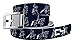 C4 Design Belt - Dressage Outline Navy Strap with Silver Buckle - Equestrian Horseback Riding Belt for Women