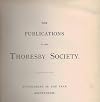 The Thoresby Miscellany. Volume II Consisting of Parts Issued for the Years 1936, 1940, 1941, 1942. The Publications of the Thoresby Society. Volume XXXVII. [with] Yorkshire Fairs and Markets at the E