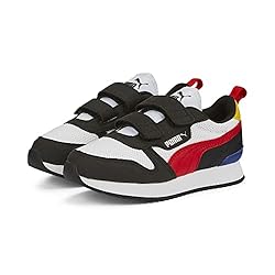 Puma R78 Hook & Loop Sneaker, White-High Risk Red