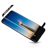 Samsung Galaxy S8 Screen Protector,3D Curved Full Cover Protective Film Yingze Case Friendly Full Coverage Edge to Edge Tempered Glass Bubble Free for Galaxy s8 screen protector (Black)