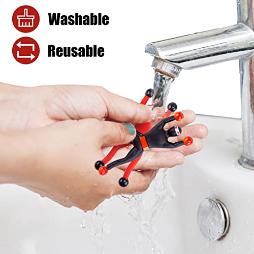 AMOR PRESENT 42PCS Wall Climbing Ninjas, Ninja Toys with DIY Stickers Sticky Rolling Men Stretchy Climbers Window Crawlers for Kids Party Favor Novel Toys