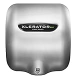 Excel Dryer XLERATOReco XL-SB-ECO 1.1N High Speed Commercial Hand Dryer, Brushed Stainless Cover, Automatic Sensor, Surface Mount, Noise Reduction Nozzle, LEED Credits, No Heat 4.5 Amps 110/120V