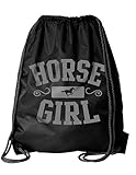 Activewear Apparel Equestrian Drawstring Bag (One Size, Horse Girl)