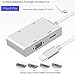 USB-C Type C USB C to HDMI VGA USB 3.0 DVI 4K Adapter Converter Hub Compatible for Google Chrombook Pixel MacBook MacBook Pro and Other Mainstream Type c Device