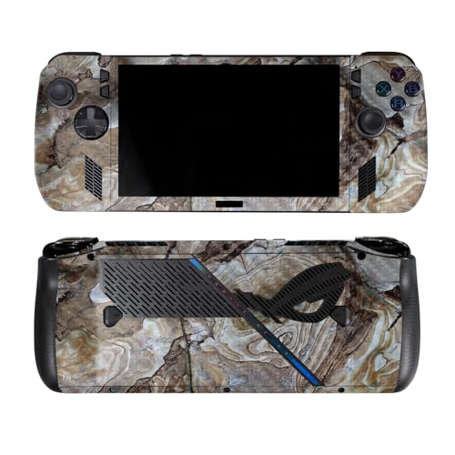 Carbon Fiber Skin Compatible with Asus ROG Ally X - Brown Marble - Premium 3M V…