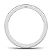 Metal Factory 2MM Sterling Silver 925 CZ Cubic Zirconia Eternity Wedding Band Ring