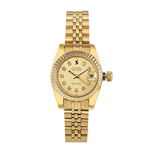 Topwatch® Sangdo Women's Gold Stainless Steel Gold Case Automatic Mechanical Watches