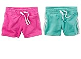 Carter's Baby Girls 2 Pack Pull-On French Terry Soft Shorts