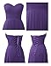 Remedios A-Line Chiffon Bridesmaid Dress Strapless Long Prom Evening Gown, #111 Purple,US8