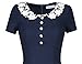 MUXXN Women's Vintage Floral Scoop Neck Formal Knee Length Pencil Dress