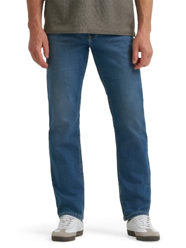 Lee Men's Legendary Regular Straight Jean with Comfort Stretch, Fly River, 30W x 30L at Amazon