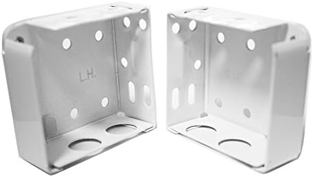 Delta Blinds Supply High Profile Box Mounting Bracket Set - White!