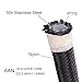 EVIL ENERGY 6AN PTFE E85 Fuel Line Kit Nylon Braided