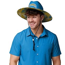 FOCO Los Angeles Chargers NFL Team Color Straw Hat