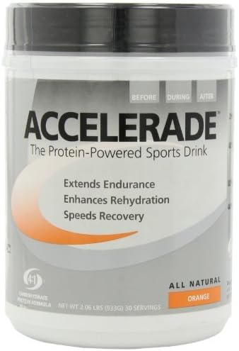accelerade advanced sports drink powder 30 orange flavour (30 servings) by Accelerade