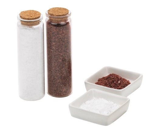 Trudeau Specialty Salts with 2 Pinch Bowls, Set of 2