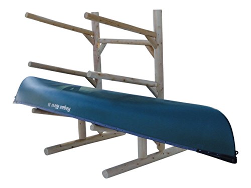 Log-Kayak-Rack-3-place-One-Sided-Kayak-and-Canoe-Rack Log-Kayak-Rack-3-place-One-Sided-Kayak-and-Canoe-Rack