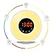 Wake Up Light Alarm Clock – 7 Color Light – Sunrise Simulator With Night Light – With Nature Sounds or FM Radio Alarm – USB Charger – Touch Control – For Heavy Sleepers & Kids