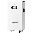 Dawnice 10Kwh Solar Battery 48V 206Ah LifePO4 Lithium Solar Batteries Storage Pack Wall-Mounted Grade A Battery Cells 16S1P Built in 100A BMS Bluetooth Wireless Home Battery Backup Camping RV