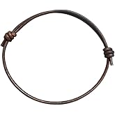 2 mm Men Genuine Leather Bracelet - Handmade Adjustable Cuff, Mens Minimalism Leather Wrap Wristband, Simple Accessories, Premium Leather, Women Gift To Boyfriend, Pulsera Hombre