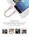 OPSO [Apple MFi Certified] 0.15M / 0.5 ft Nylon Braided Lightning 8-pin to USB Charging Cable/Cord Compatible with iPhone 7 6s 6 Plus 5s 5,iPad Pro Mini iPod - Rose Gold