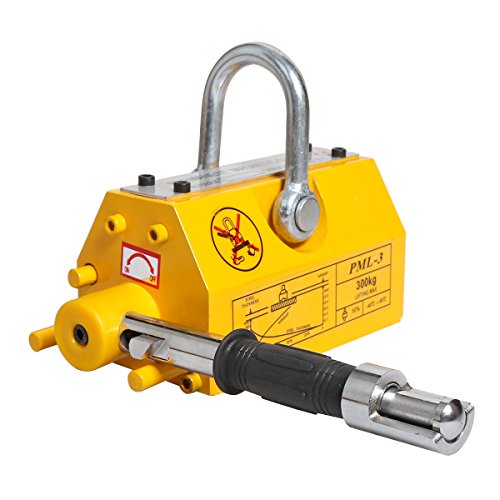 Goetland 660 LBS 300 KG Metal Steel Magnetic Lifter N42-45 Neodymium Magnet Lift Heavy Duty Hoist Shop Crane