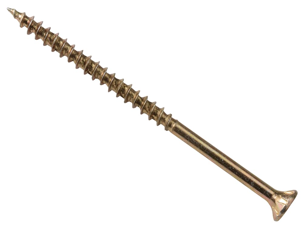 ForgeFast Elite Low-Torque Woodscrews | 4.5 x 60mm | Zinc Yellow Passivated | Box 100 — image 1
