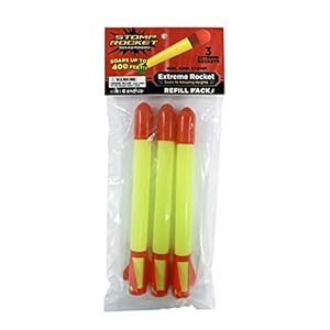 Stomp-Rocket-Super-Refill-Pack Stomp Rocket Original Super High Performance Refill Only - Soars up to 400 Ft - 3 Extreme Performance Rockets - Fun…