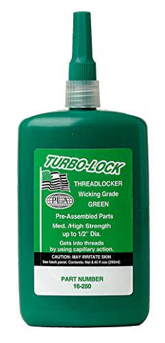 Turbo-Lock Green Wicking Threadlocker Series 16 - Equivalent to Loctite 290. 250ml Bottles - Case of 2