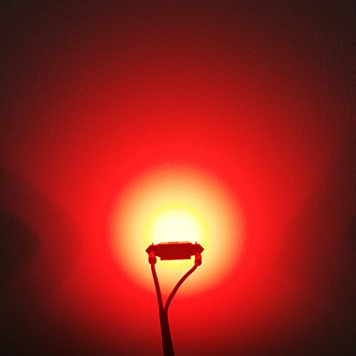 image for Alla Lighting Super Bright 42MM 578 LED Bulb Red High Power 3030-SMD C