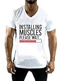 DashX Teefit Fitness Series Mens V-Neck T-Shirt Cotton Short Sleeve