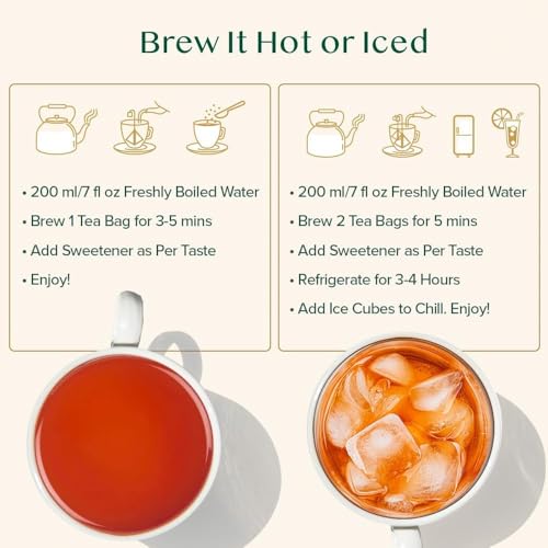 VAHDAM, Earl Grey Black Tea Bags (100 Count) High Caffeine, Non GMO, Gluten Free | Citrusy Earl Grey Tea Leaves w/pure Bergamot Oil | 100% Halal Certified | Resealable Ziplock Pouch