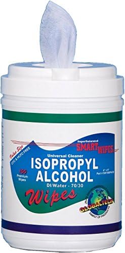 JNJ Industries SW100IPA/DI 70% Alcohol Wipes 6" x 9" Sheets, 100 ct.