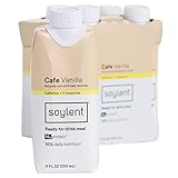 Soylent Meal Replacement Shake, Cafe Vanilla 11 Fl Oz,Pack of 4