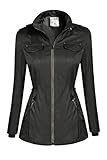 ANGVNS Womens Military Anorak Hoodie Jacket For Casual Outwear