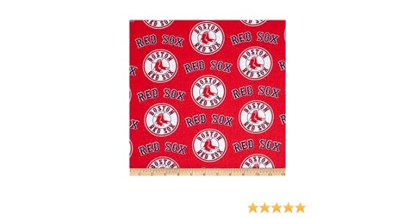 Amazon Com Country Snuggles Valance Curtain Panel Red Sox Red 55