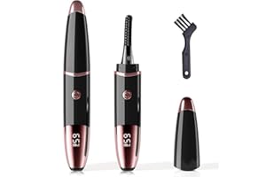MOSXTT Heated Eyelash Curlers - Fast Heat up Within 10s - 24 Hours Long Lasting - Rechargeable Electric Eyelash Curler with Type-C, with 4 Heating Modes Anti-Burn Mini Lash Curler with LED Display-Black-3