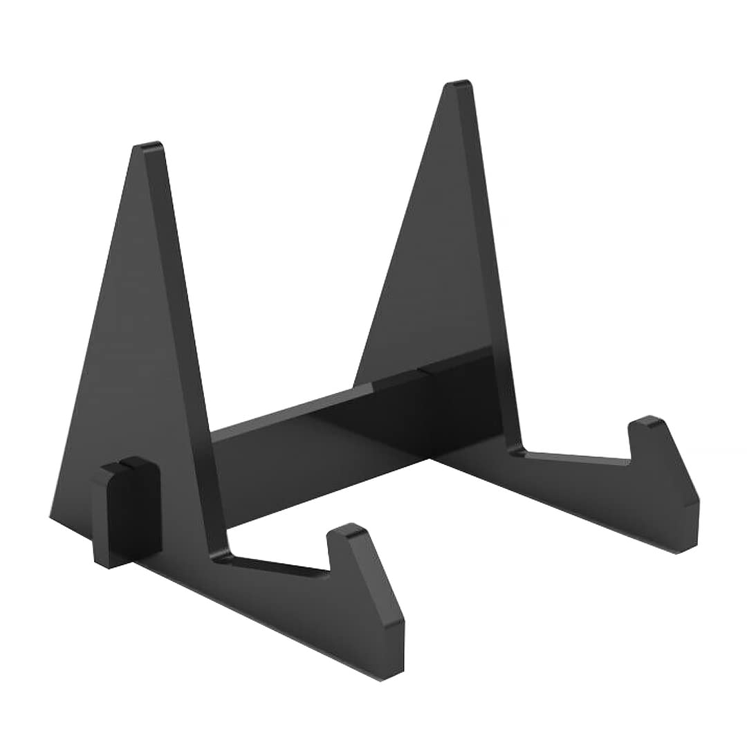 tooloflife Acrylic Plastic Display Stand Easel Decorative plate stand Holder Picture Frame stand Easel Display Stand(3pcs Black)