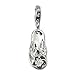 SilberDream Charm flipflop 925 Sterling Silver Pendant Lobster Clasp FC3129