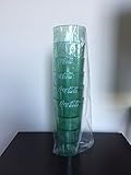 New (6) Coke Coca Cola Restaurant Green Plastic Tumblers Cups 20 oz Carlisle