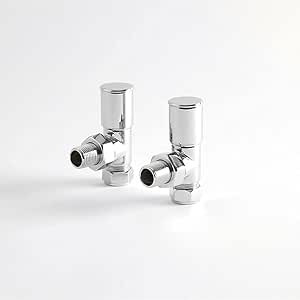 Par de Llaves Modernas para Radiador Toallero en Cromo ...