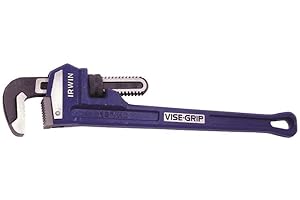 IRWIN Vise-Grip Pipe Wrench, Cast Iron, SAE, 2-1/2-Inch Jaw, 18-Inch Length (45619)