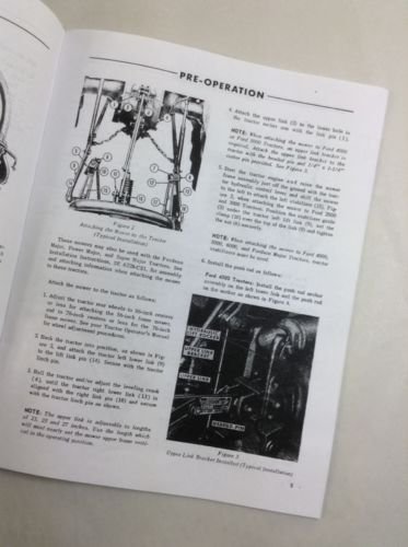 Ford Series 501 Rear Attached Mower Operators Owners Parts Manual Bundle Bar Sickle