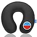 Sojoy Memory Foam Travel Pillow Head Neck Chin Support for Comfortable Sleep Long Trip on Car, Airplane Adults Size(12X11X4)