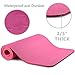 LOKATSE HOME All Purpose Thick Yoga Mat with Carrying Strap High Density Non-Slip Exercise Mat for Yoga and Pilates, 72 x 24 Inch, Pinkthumb 4