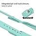 UMTELE Soft Silicone Replacement Strap with Rose Gold Frame for Fitbit Blaze Smart Fitness Watch, Small, Teal