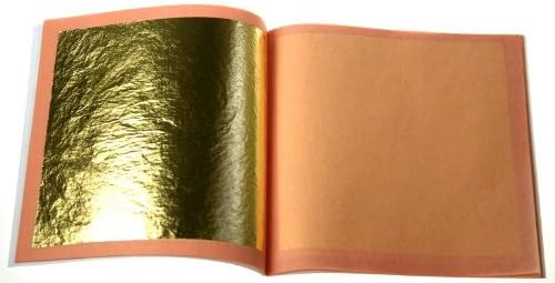Genuine Edible 23ct Gold Leaf & Edible Silver Leaf 25 leaves