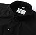 IvyRobes Womens Long Sleeves Clergy Shirt no Tab-collar Black (Necksize 16